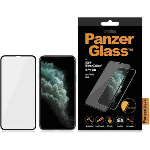 PanzerGlass Apple iPhone XS Max/iPhone 11 Pro Max Black Case Friendly Privacy Glass
