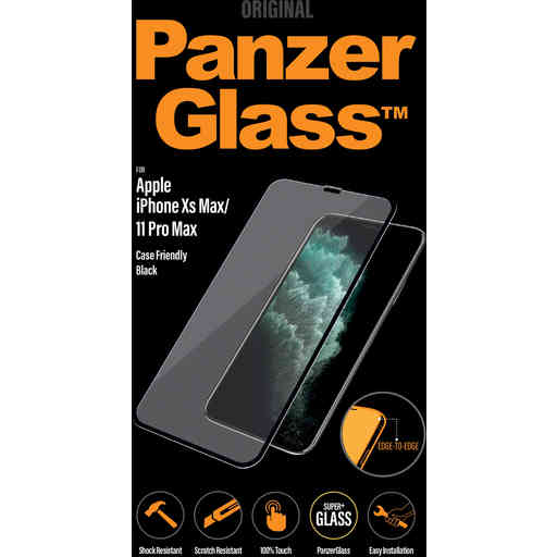 PanzerGlass Apple iPhone XS Max/iPhone 11 Pro Max Black Case Friendly Privacy Glass