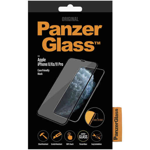 PanzerGlass Apple iPhone X/XS/iPhone 11 Pro Black CF Super+ Glass