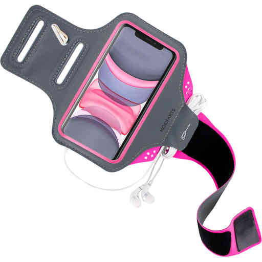 Casetastic Comfort Fit Sport Armband Apple iPhone 11 Neon Pink