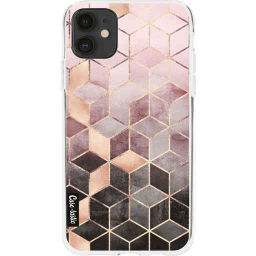 Casetastic Softcover Apple iPhone 11 - Soft Pink Gradient Cubes