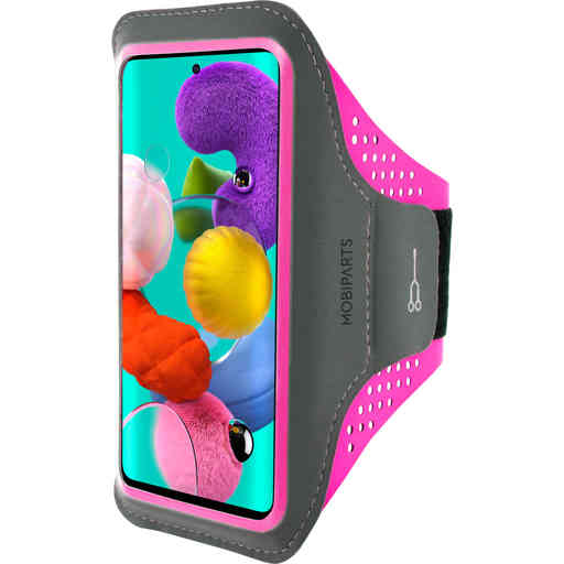 Casetastic Comfort Fit Sport Armband Samsung Galaxy A51 (2020) Neon Pink