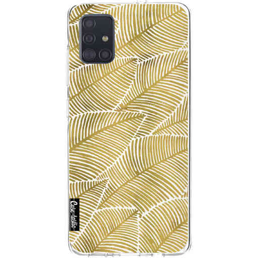 Casetastic Softcover Samsung Galaxy A51 (2020) - Tropical Leaves Gold