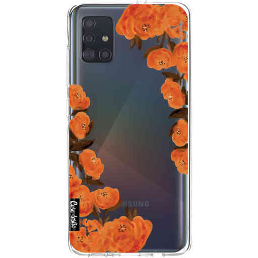 Casetastic Softcover Samsung Galaxy A51 (2020) - Orange Autumn Flowers