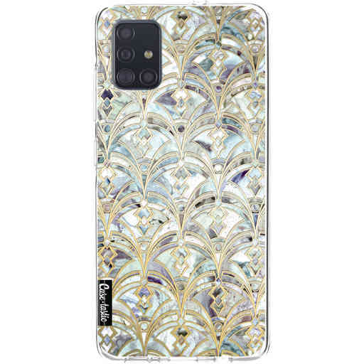 Casetastic Softcover Samsung Galaxy A51 (2020) - Mint Art Deco Marbling