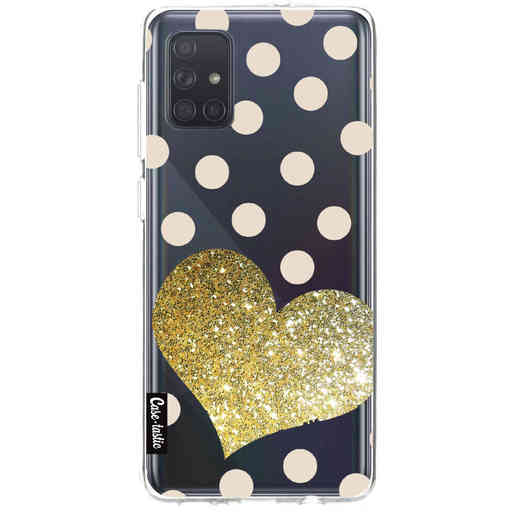 Casetastic Softcover Samsung Galaxy A71 (2020) - Glitter Heart