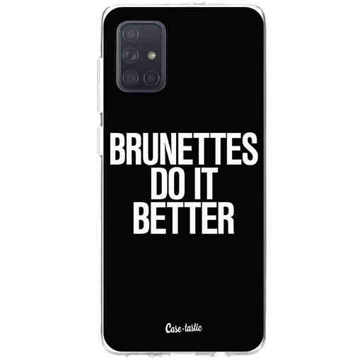Casetastic Softcover Samsung Galaxy A71 (2020) - Brunettes Do It Better