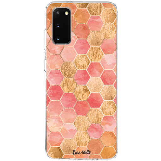 Casetastic Softcover Samsung Galaxy S20 - Honeycomb Art Coral