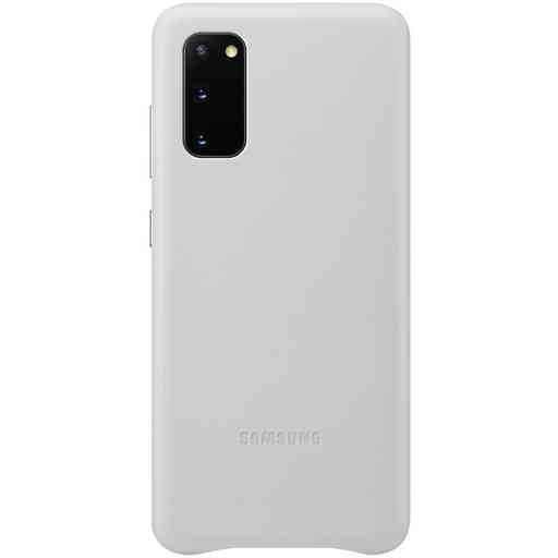 Samsung Galaxy S20 4G/5G Leather Cover Light Gray