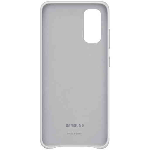 Samsung Galaxy S20 4G/5G Leather Cover Light Gray