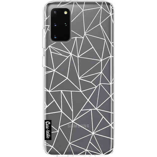 Casetastic Softcover Samsung Galaxy S20 Plus - Abstraction Outline White Transparent