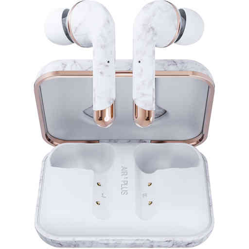 Happy Plugs Air 1 Plus In-Ear White Marble