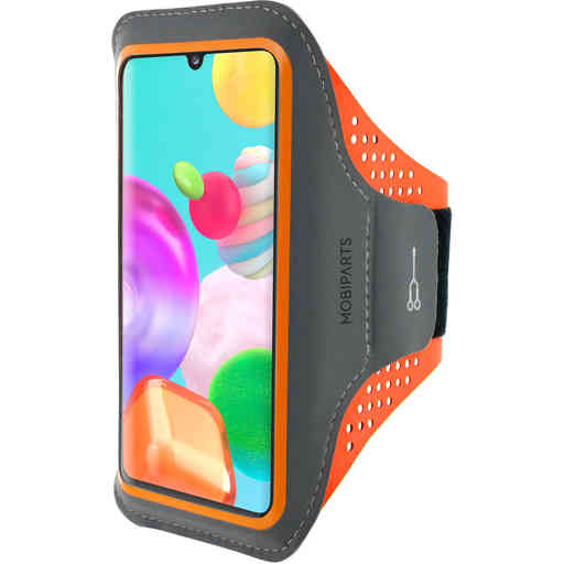 Casetastic Comfort Fit Sport Armband Samsung Galaxy A41 (2020) Neon Orange