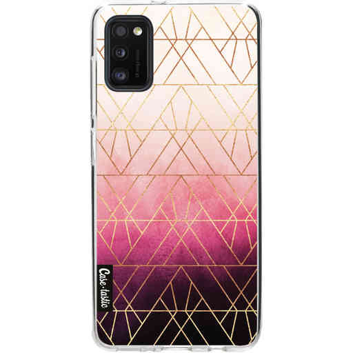 Casetastic Softcover Samsung Galaxy A41 (2020) - Pink Ombre Triangles