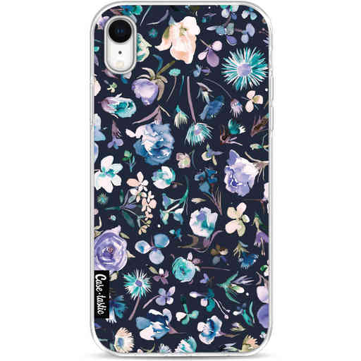 Casetastic Softcover Apple iPhone XR - Flowers Navy