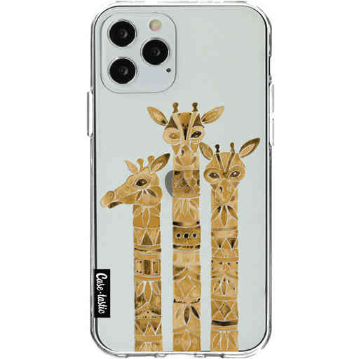 Casetastic Softcover Apple iPhone 12 / 12 Pro - Sepia Giraffes