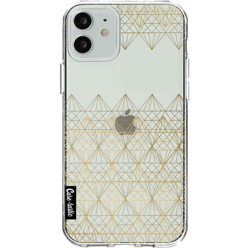 Casetastic Softcover Apple iPhone 12 / 12 Pro - Golden Diamonds