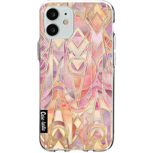 Casetastic Softcover Apple iPhone 12 Mini - Coral and Amethyst Art