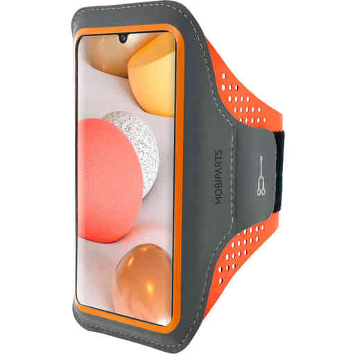 Casetastic Comfort Fit Sport Armband Samsung Galaxy A42 (2020) Neon Orange