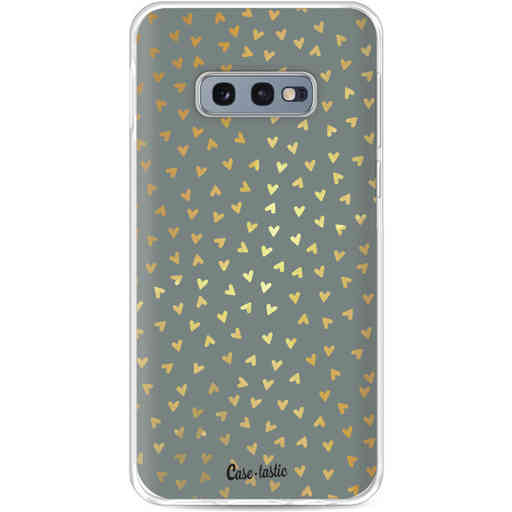 Casetastic Softcover Samsung Galaxy S10e - Golden Hearts Green