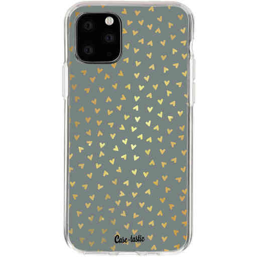 Casetastic Softcover Apple iPhone 11 Pro - Golden Hearts Green