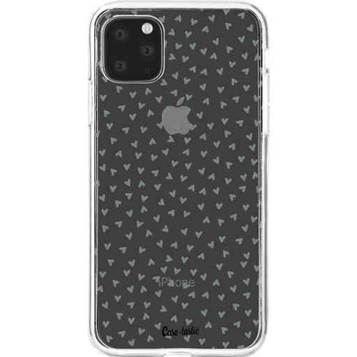 Casetastic Softcover Apple iPhone 11 Pro Max - Green Hearts Transparant