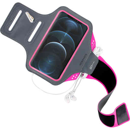 Casetastic Comfort Fit Sport Armband Apple iPhone 12/12 Pro Neon Pink