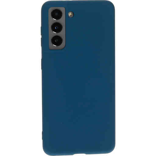 Casetastic Silicone Cover Samsung Galaxy S21 Blueberry Blue