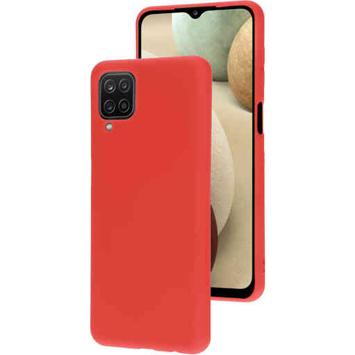 Casetastic Silicone Cover Samsung Galaxy A12 (2021) Scarlet Red
