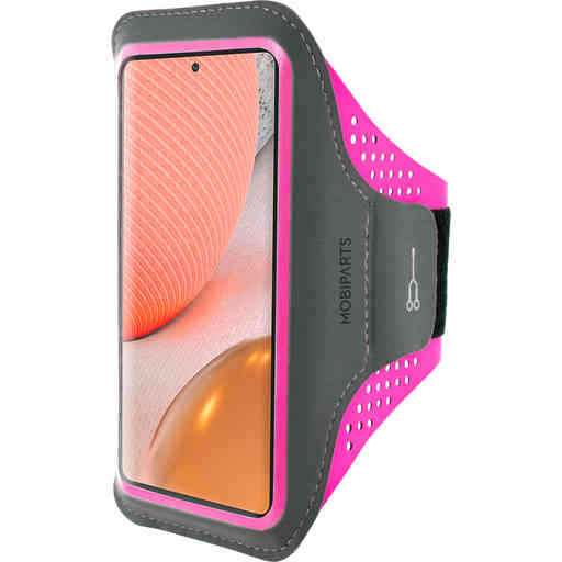 Casetastic Comfort Fit Sport Armband Samsung Galaxy A72 (2021) 4G/5G Neon Pink