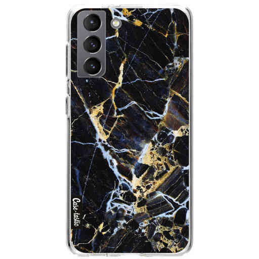 Casetastic Softcover Samsung Galaxy S21 - Black Gold Marble