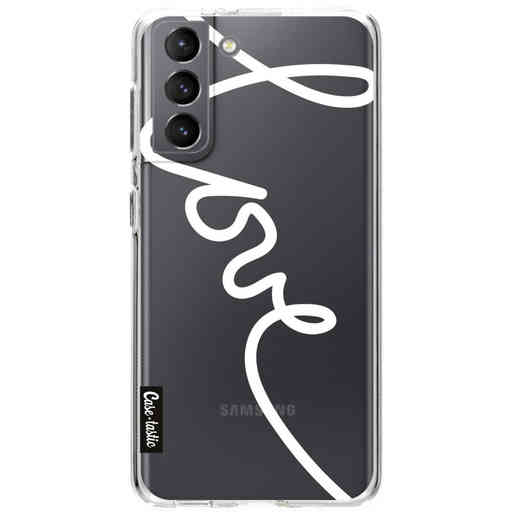 Casetastic Softcover Samsung Galaxy S21 - Written Love White