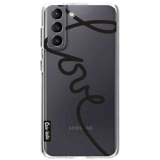 Casetastic Softcover Samsung Galaxy S21 - Written Love Black