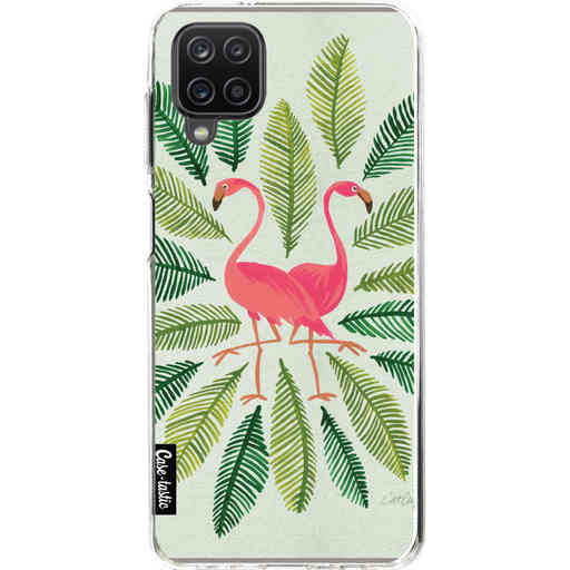 Casetastic Softcover Samsung Galaxy A12 - Flamingos Green