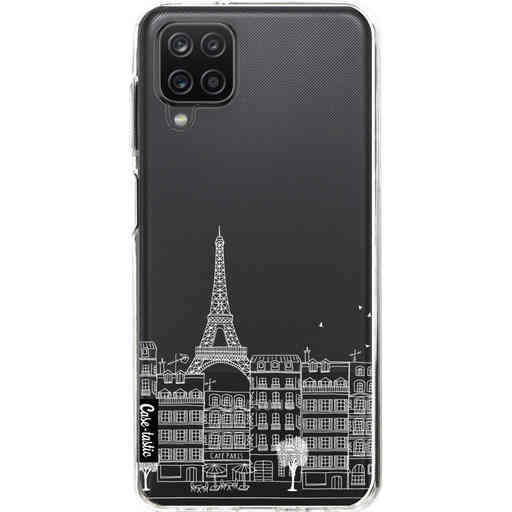 Casetastic Softcover Samsung Galaxy A12 - Paris City houses White