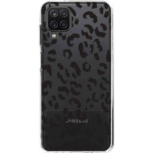 Casetastic Softcover Samsung Galaxy A12 - Leopard Print Black
