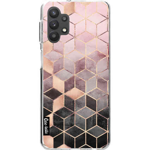 Casetastic Softcover Samsung Galaxy A32 - Soft Pink Gradient Cubes