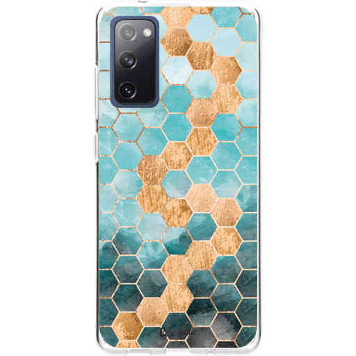 Casetastic Softcover Samsung Galaxy S20 FE - Honeycomb Art Blue