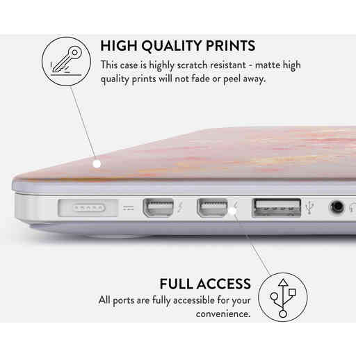 Burga Hard Case Apple Macbook Air 13 inch (2020) Golden Coral