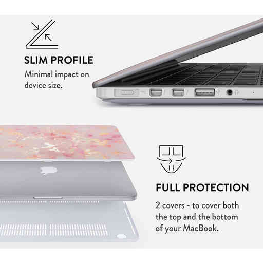 Burga Hard Case Apple Macbook Pro 13 inch (2020) - Golden Coral