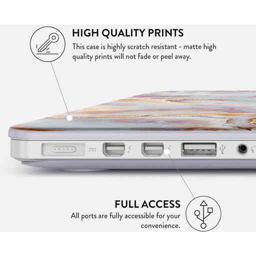 Burga Hard Case Apple Macbook Pro 13 inch (2020) Frozen Leaves