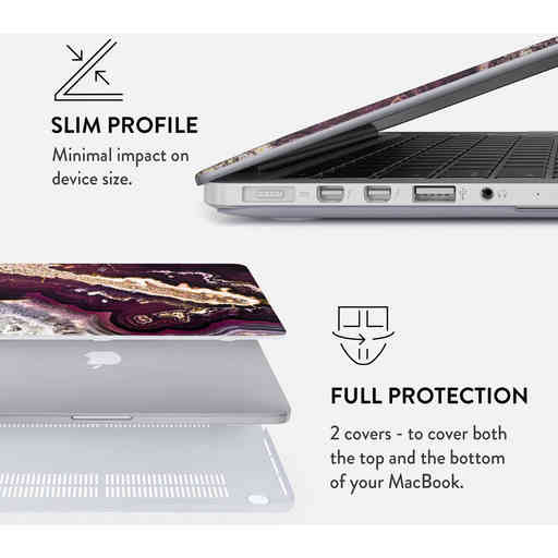 Burga Hard Case Apple Macbook Air 13 inch (2020) - Purple Skies