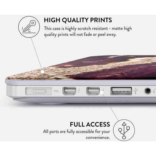Burga Hard Case Apple Macbook Pro 13 inch (2020) Purple Skies