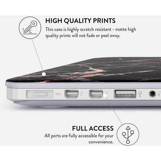 Burga Hard Case Apple Macbook Air 13 inch (2020) - Rose Gold Marble