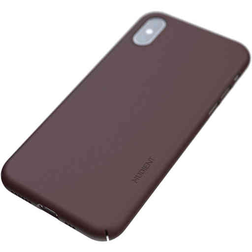 Nudient Thin Precise Case Apple iPhone XS V3 Sangria Red