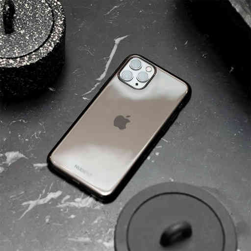 Nudient Thin Glossy Case Apple iPhone 11 Black Transparent