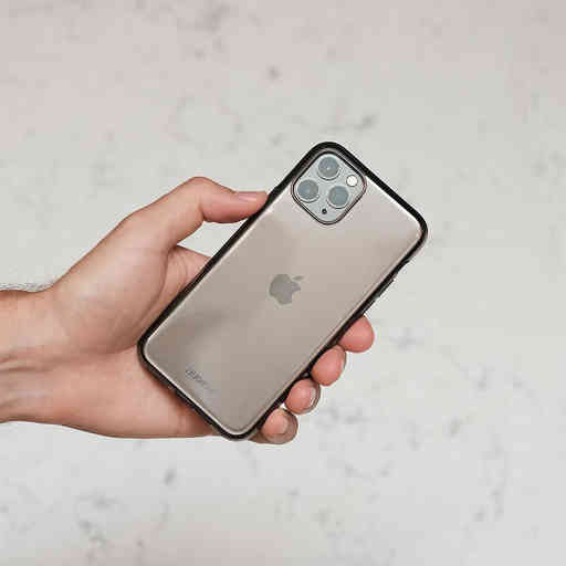 Nudient Thin Glossy Case Apple iPhone 11 Black Transparent