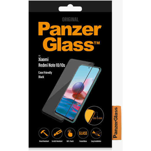 PanzerGlass Xiaomi Redmi Note 10/10s Black CF Super+ Glass