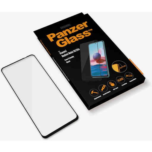 PanzerGlass Xiaomi Redmi Note 10/10s Black CF Super+ Glass