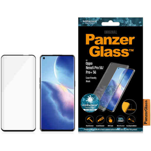 PanzerGlass Oppo Reno 5 Pro/Pro Plus 5G Find X3 Neo Black CF Super+ Glass AB